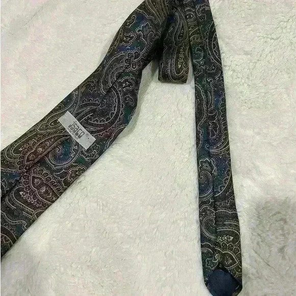 JSACO Silk Men's Neck Tie Made‎ in Italy 4” x 3.75” N307 - Picture 2 of 2